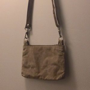 100% Leather Beige/Brown Bag